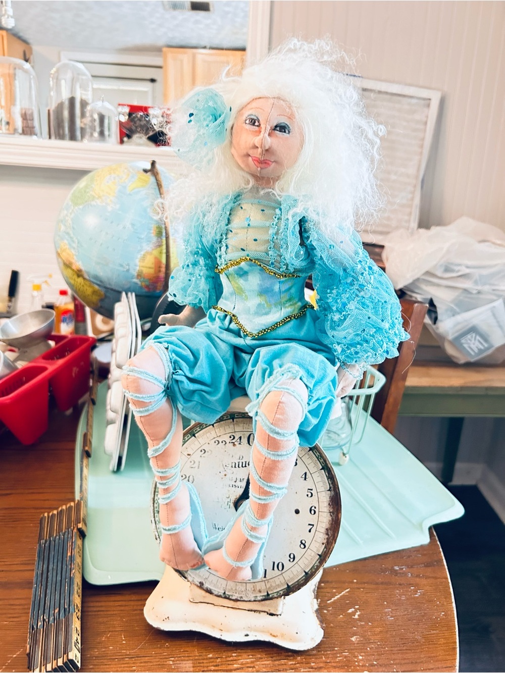 Vintage, handmade art doll